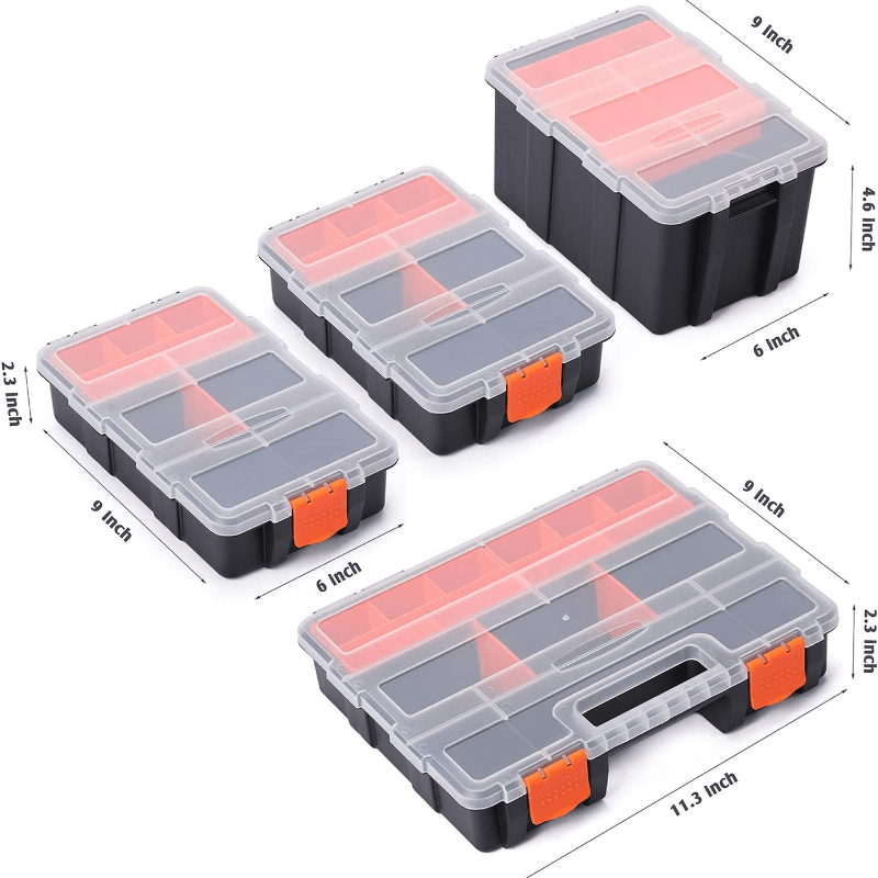 Hardware Organizer Box With Dividers 9 Compartments Small - Temu Germany