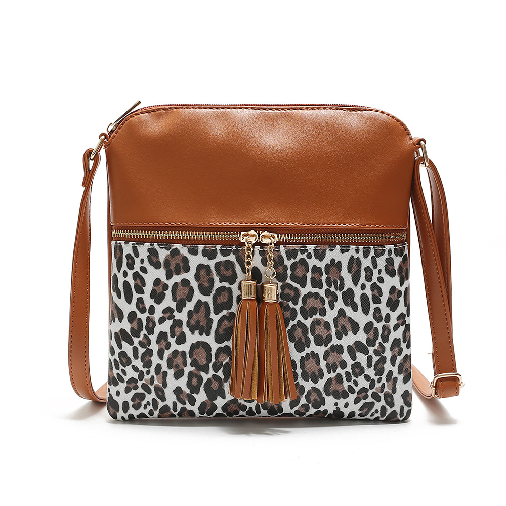 Textured Zebra/cow Print Shoulder Purse