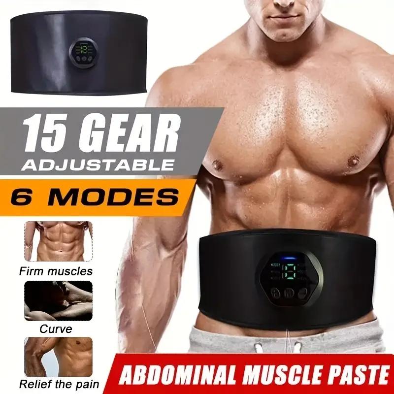 Acquista EMS Smart vibrazione muscolare addominale Massaggiatore fitness Stimolatore  muscolare elettrico EMS Trainer Fitness Ricarica USB