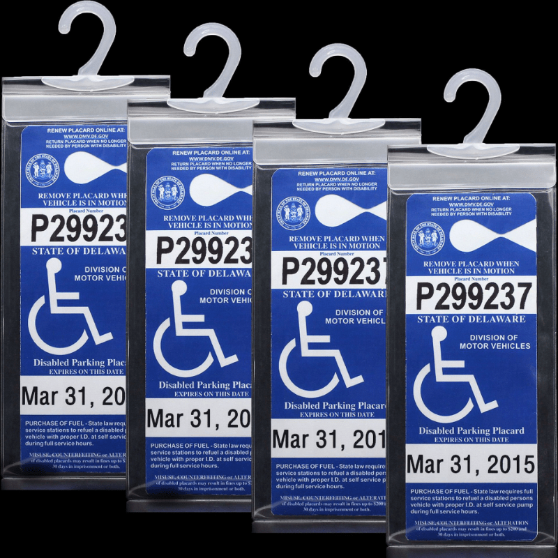 Support de plaque de stationnement pour handicapés, couvercle de support de  protection de plaque de stationnement pour cartes ultra transparentes