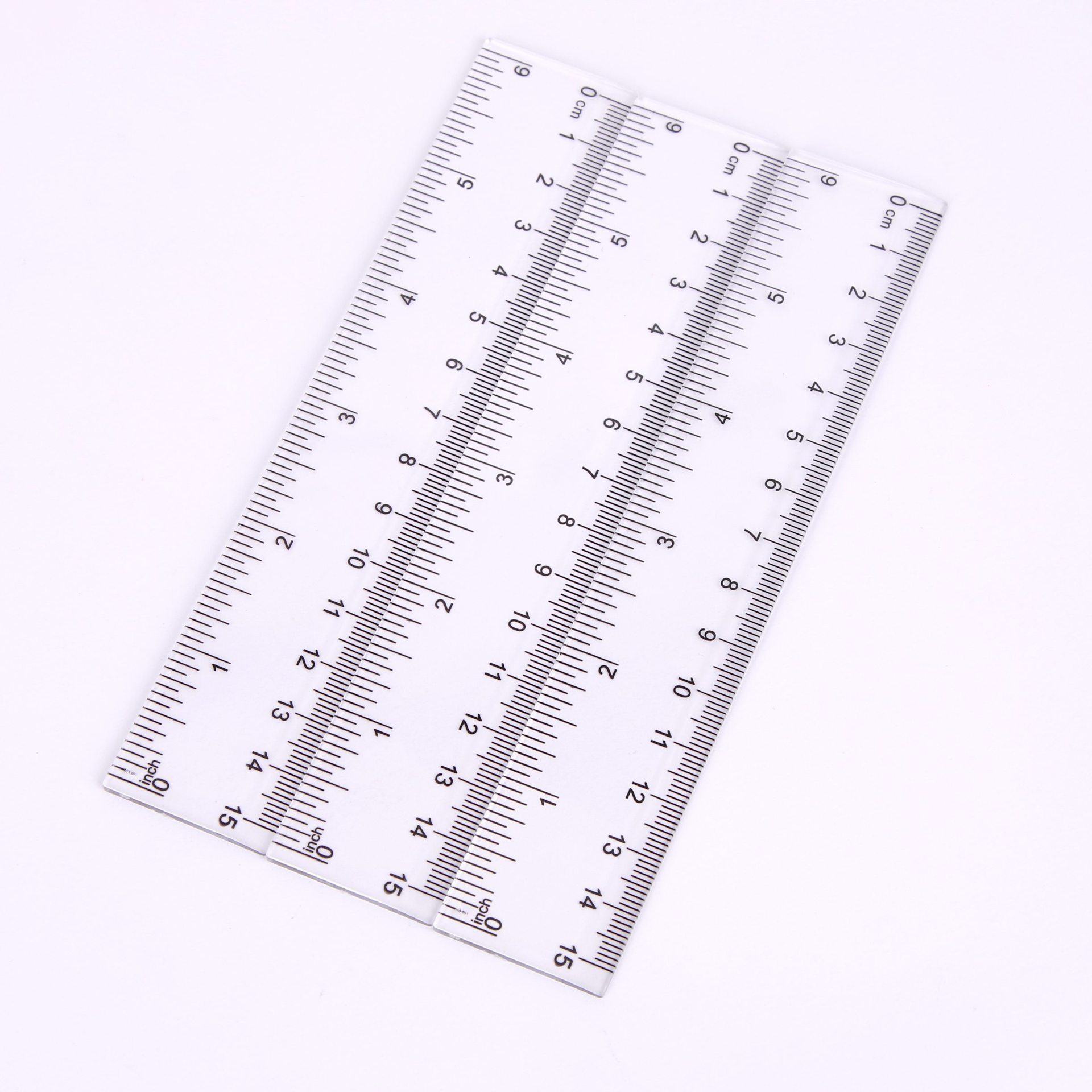 7 Pack Clear Rulers Plastic Ruler 12 inch Transparent Straight Ruler with  Cen