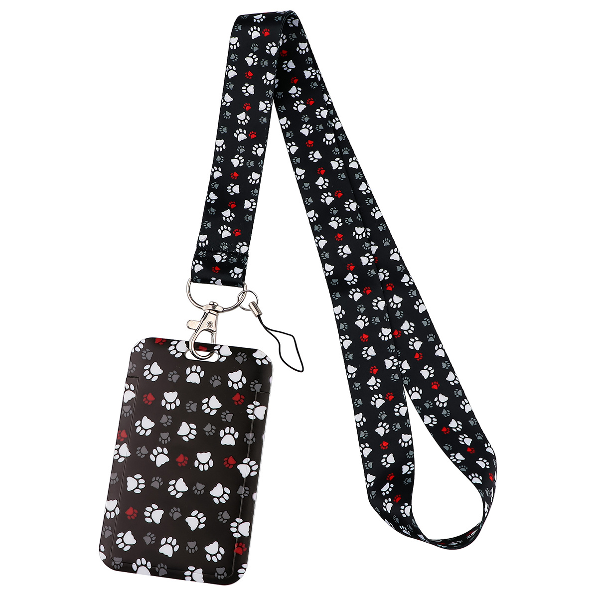 Fashionable Cat & Dog Print Neck Strap Lanyard With Keychain Wallet & Id  Card Holder - Temu