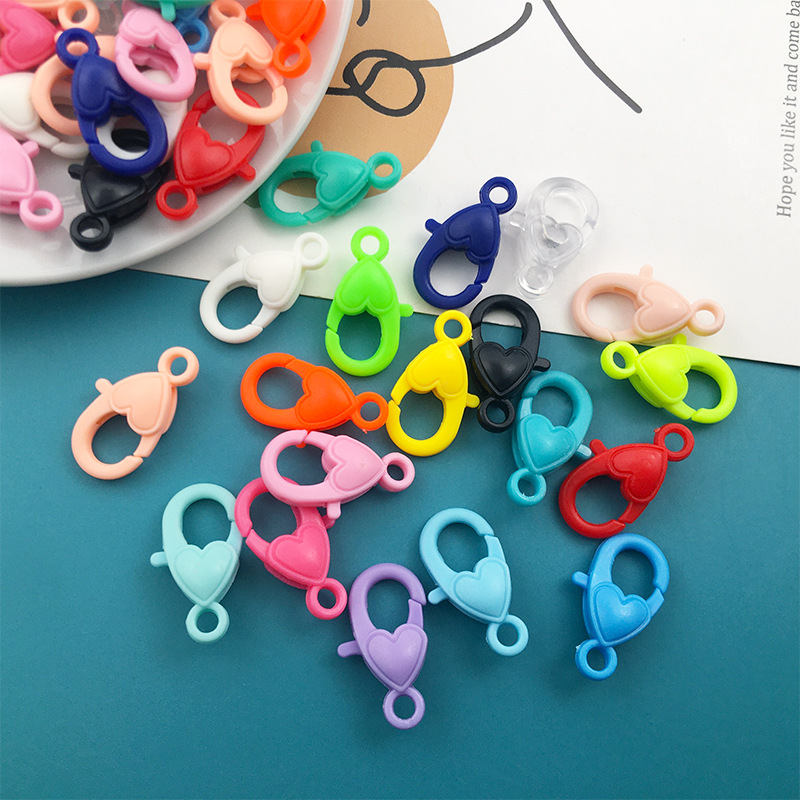 30/50pcs Plastic Lobster Clasp, Colorful Lanyard Clip And Hook Clasp, Mixed  Color, Plastic Keychain Clip For DIY Key Ring