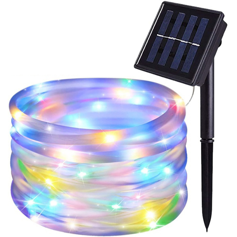 5M 10M 15M Outdoor Solar Led Rope Light Waterproof Fairy Garland Light Hemp  Tube String Light for Garden Patio Fence Decor - AliExpress