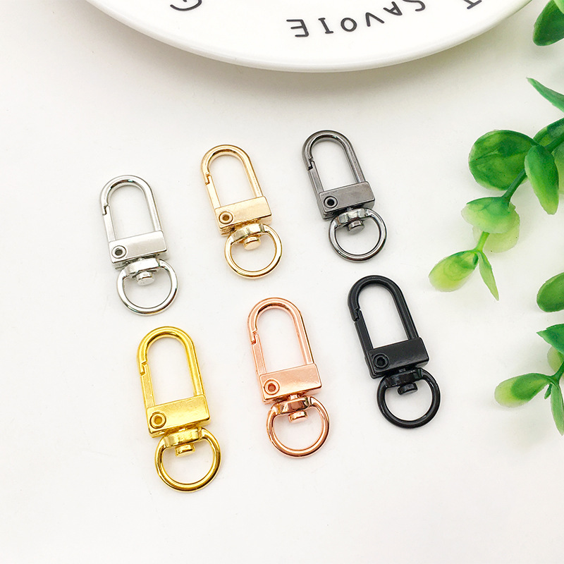 Swivel Trigger Snap Hooks Keychain Key Ring 33mm Key Ring Key Chain Clasp  DIY Making Accessory Supplies Silver and Gold 