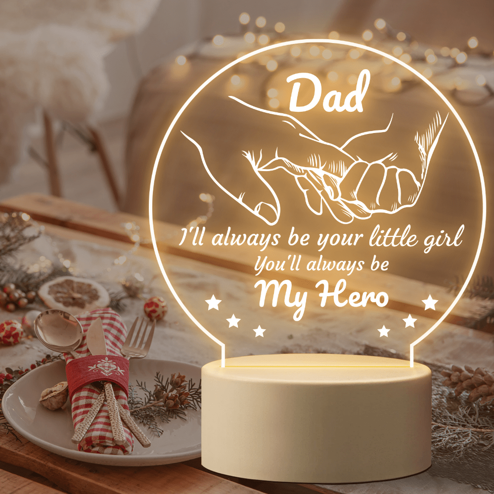 1pc Personalized Night Light for Dad - Perfect Birthday, Retirement,  Valentine's Day, and Christmas Gift for Dad