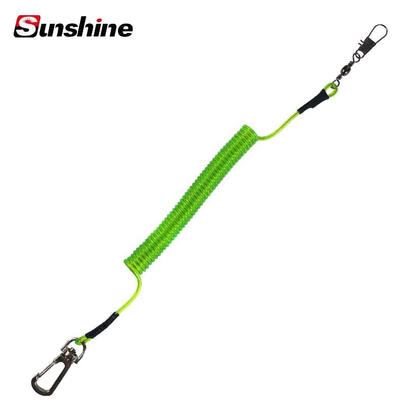 304 Stainless Steel Coiled Fishing Lanyard, Stainless Steel Anti