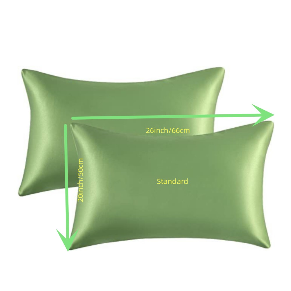 Pillowcase (without Wore) Satin Pillowcase Soft Solid Color - Temu