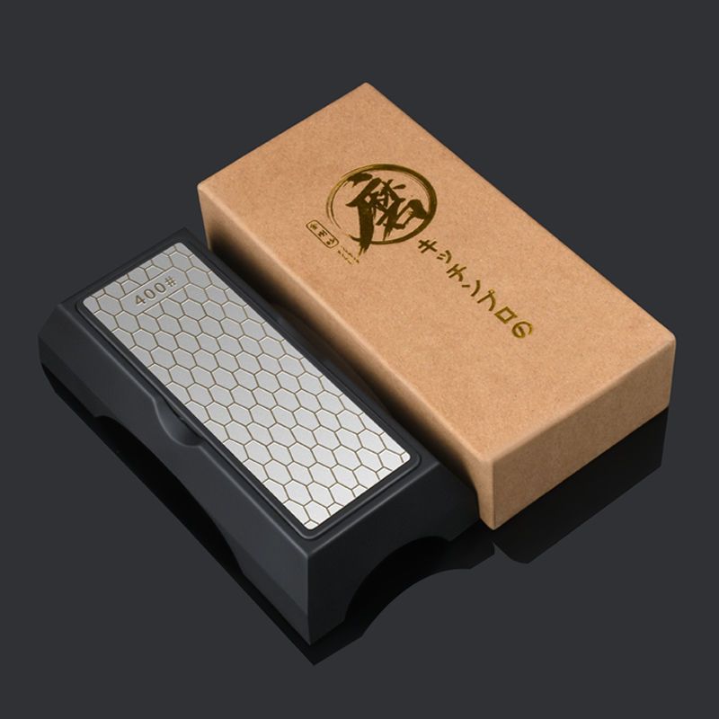 

Double-sided Knife Sharpening Stone, Premium Diamond Abrasive, Kitchen Sharpener Tool, Non-slip Base, Blade Polishing Accessory