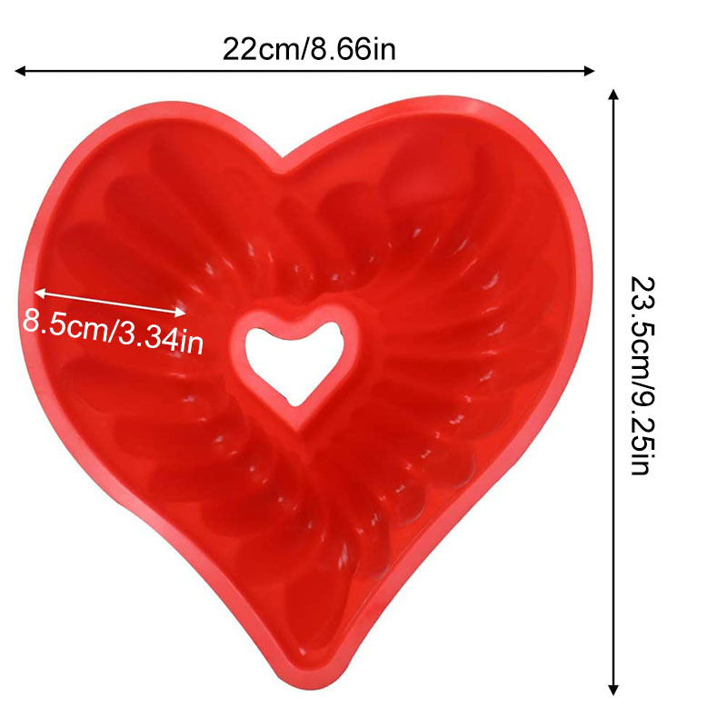 Heart Shaped Bundt Pan, Silicone Heritage Bundtlette Cake Mold, For Fluted  Tube Cake Making, Baking Tools, Kitchen Gadgets, Kitchen Accessories, Home  Kitchen Items - Temu Germany