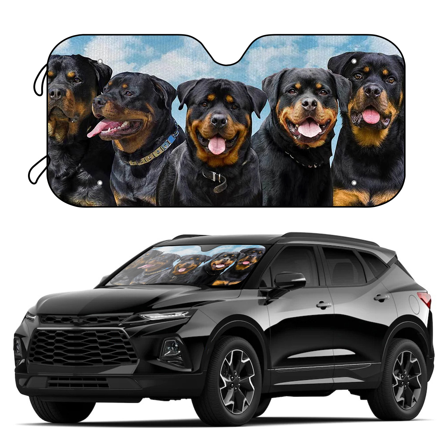 YOSA pare-soleil automatique pour conducteur de chien Husky pare-brise de  voiture protecteur de visière décoration de fenêtre avant de camion