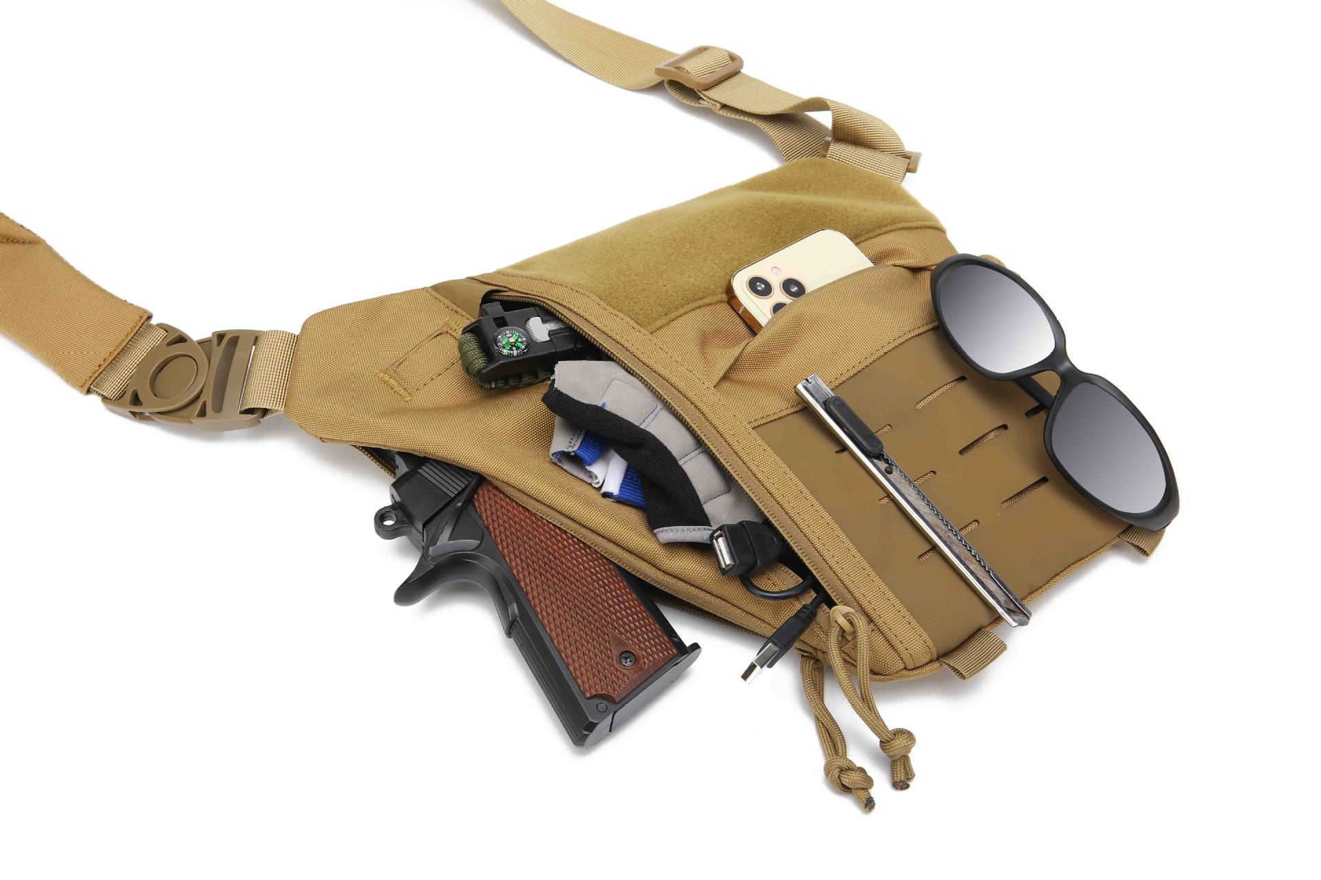 Outdoor Sling Bag Multi-Purpose Anti-Thief Conceal Carry Bag