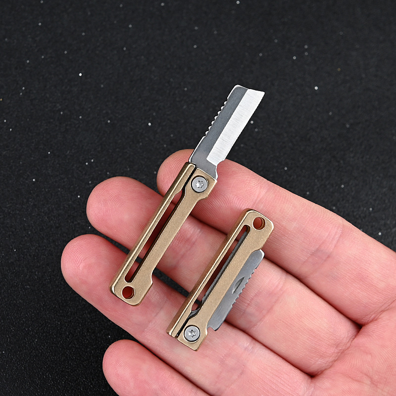 Brass Handle Small Folding Pocket Knife Indian Multi Kitchen Utility  Cutting Tool, Vintage Travelling Folding Knife, Hunting Knife G25-520 -   Canada
