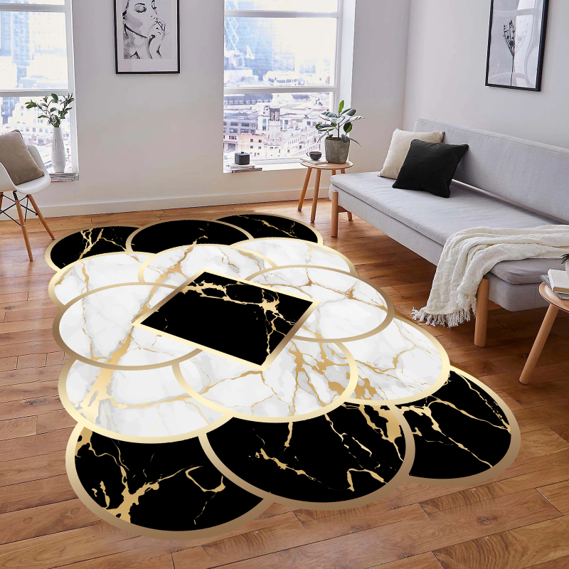 1pc modern irregular area rug for living room bedroom non slip anti   shaggy floor carpet entrance welcome door mat machine washable living room bedroom game room   carpet large floor carpet room decor details 0