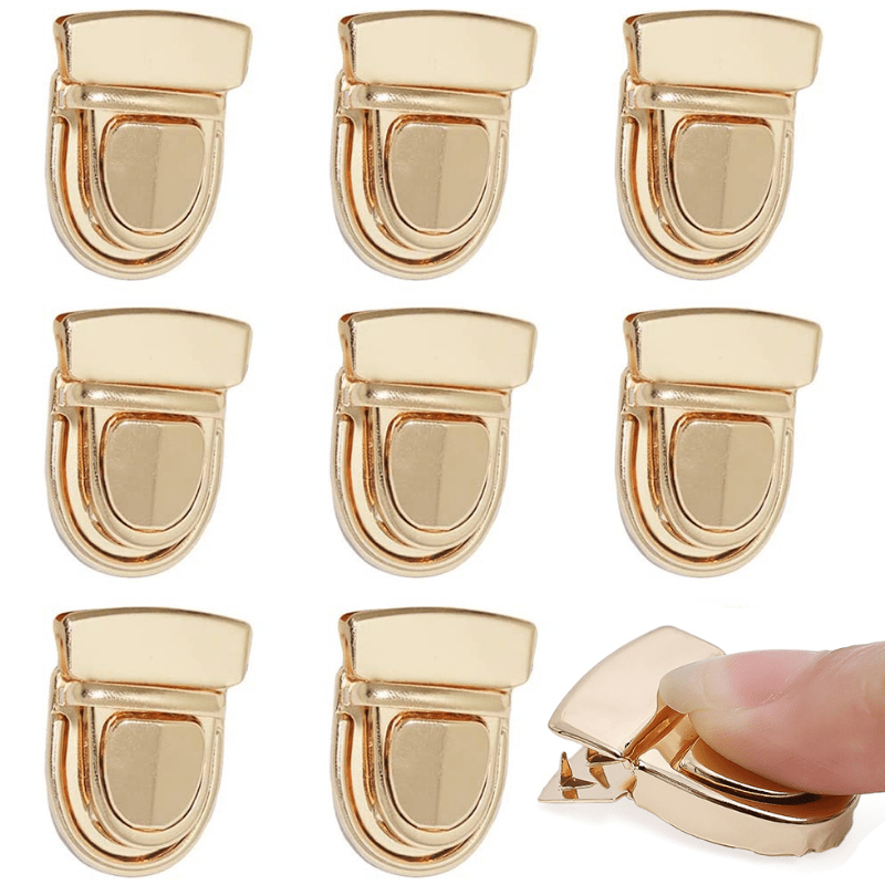 5pcs Tuck Lock Clasp Purse Purse Buckle Fasteners Wallet Buckle Purse Clasp Locks for DIY Craft Wallets Bag Leather Handbags Making A, Men's, Size