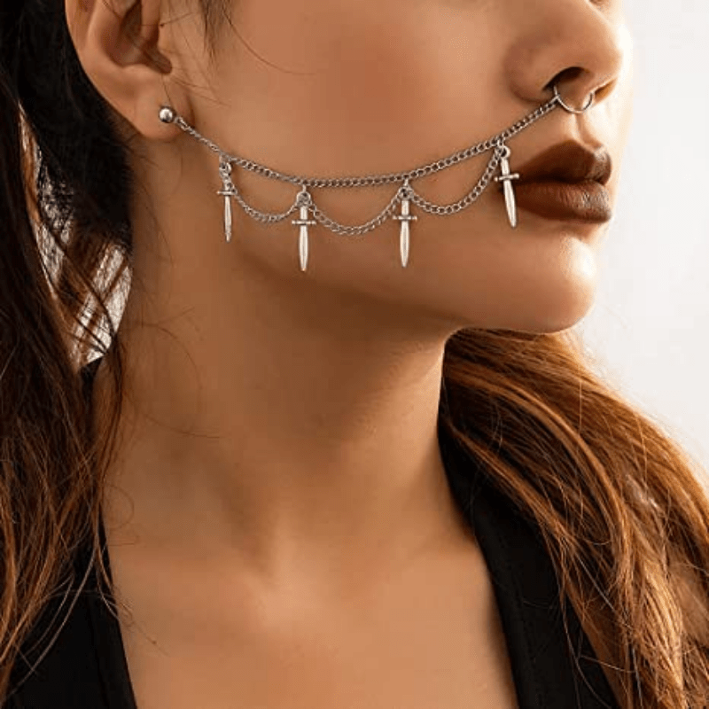 Septum chain hot sale to ear