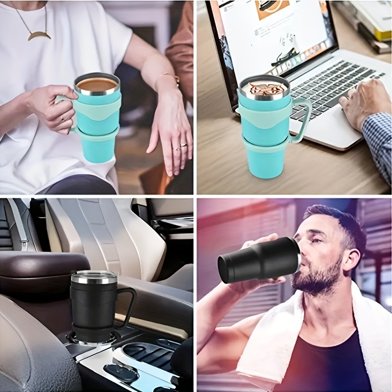 Mug Handle, Double Circle Cup Handle For Tumbler Glasses, Mugs, Bottles,  Vacuum Water Bottle, Suitable For Outdoor Travel Driving For  Restaurants/cafes - Temu