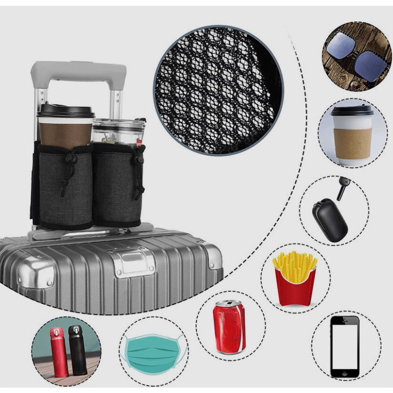 1pc Cup Storage Bag With 2pcs Hanging Rope, Suitable For 40oz Tumbler With  Handle, Water Bottle Insulated Carrier Bag, Cup Accessories