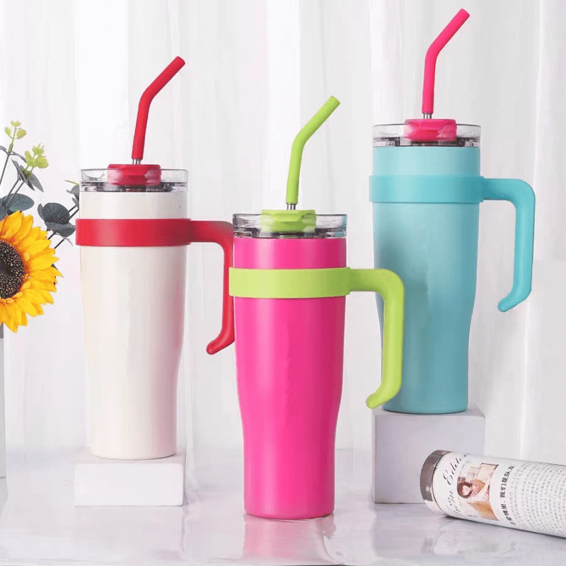 Stainless Steel Straw Cup Thermocooler Vacuum Flask - Temu