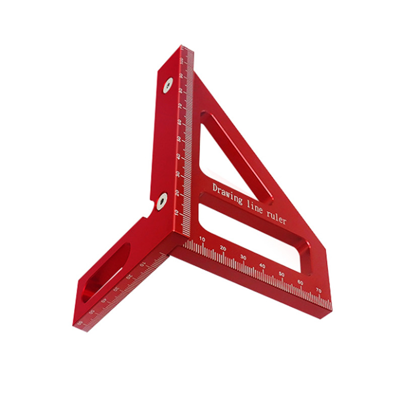 3d Multi-angle Measuring Ruler,45/90 Degree Aluminum Alloy Woodworking  Square Protractor,drawing Line Ruler, Miter Triangle Ruler Tool For  Engineer Ca