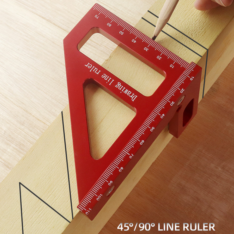 Upgrade Woodworking Projects Multi angle Aluminum Ruler! - Temu