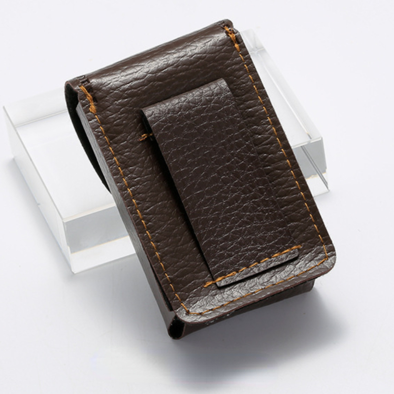 Foldable PU Leather Glasses Bag for Men and Women