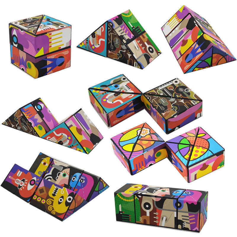 3d Geometric Changeable Magic Cube Anti Stress Decompressing - Temu