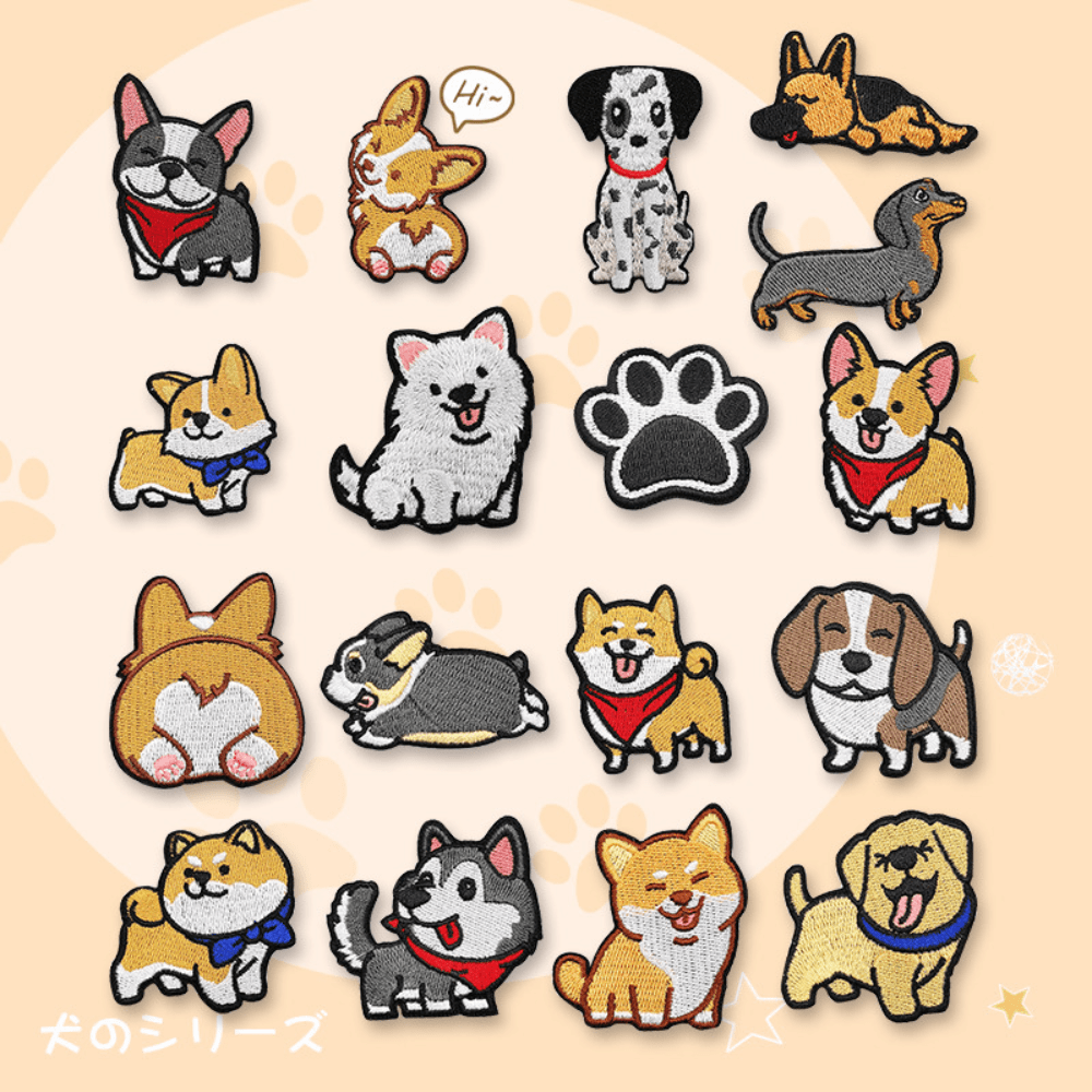 Adorable Dog Iron on Patches For Diy Clothing And - Temu