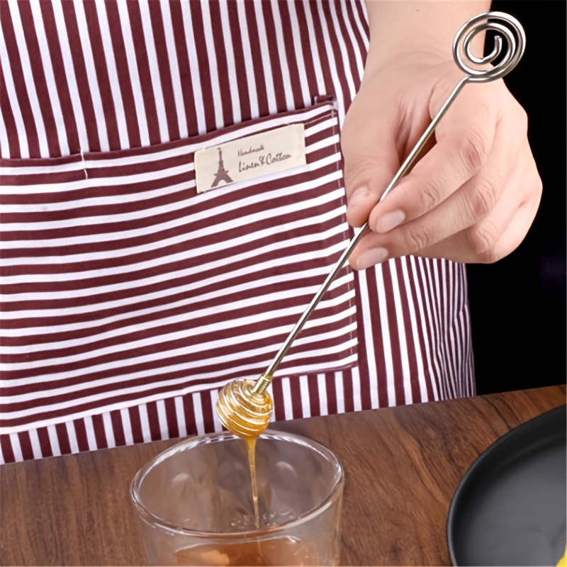 1pc Honey Stirrer Stainless Steel Mixing Spoon For Melting Honey And  Chocolate Kitchen Utensil