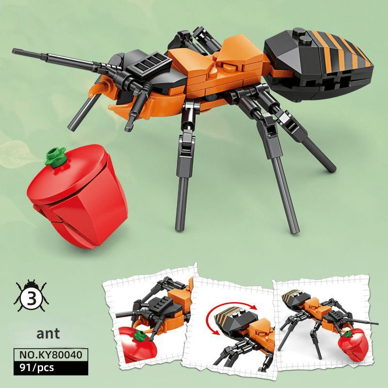 Compatible With LEGO Insect Building Blocks, Small Particles, Dragonfly,  Seven Star Ladybug, Mantis Puzzle Assembly Model Toys - AliExpress