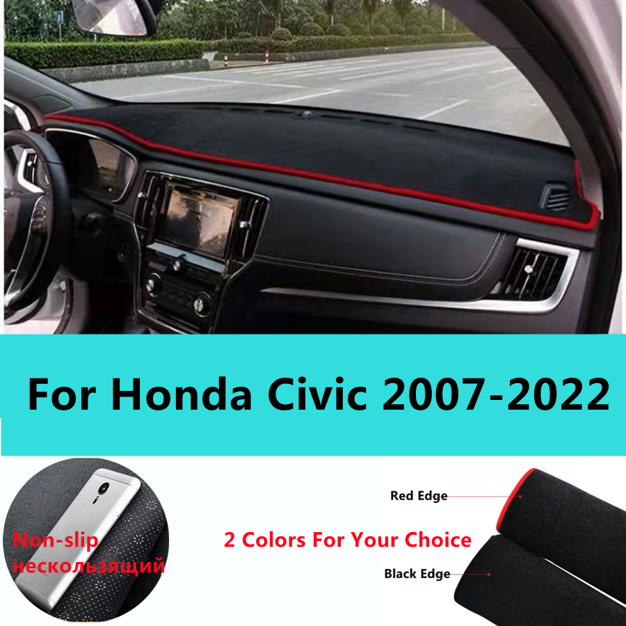 Für Honda Civic 11. 2022 Auto-Armaturenbrett-Abdeckung vermeiden Licht Pad  Instrument Plattform Abdeckung Matte Teppich Anti-UV Zubehör : :  Auto & Motorrad