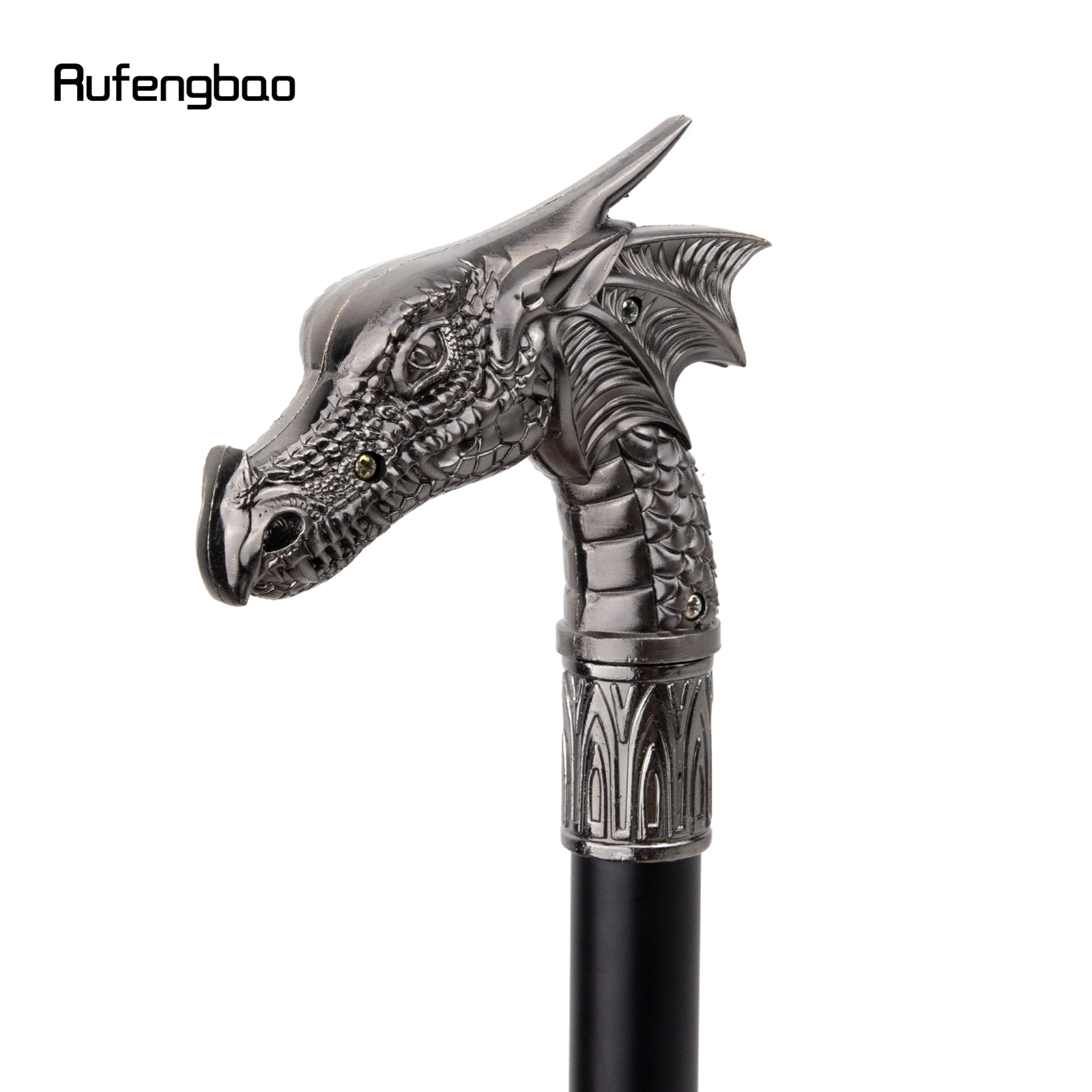 Dragon Head Fashion Walking Stick, Decorative Stick Costume Accessories,  Party Stage Performance Show Props