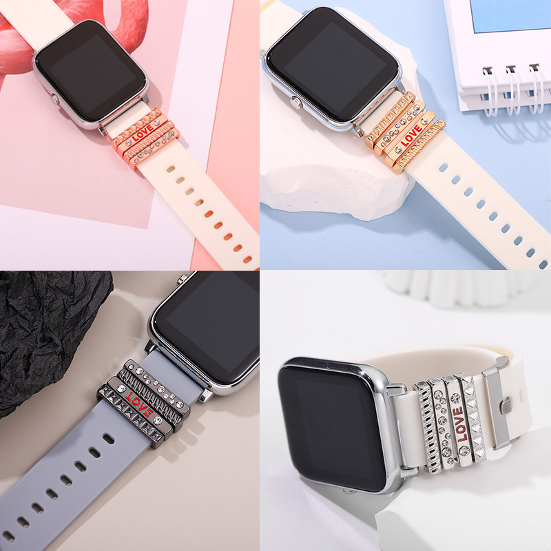2 Pack Breathable Soft Chain Lace Silicone Bracelet Strap Compatible with Apple  Watch Band 41mm 40mm 38mm 42mm 44mm 45mm 49mm, iWatch Ultra SE2 SE Series  8/7/6/5/4/3/2/1 for WomenCallanCity - Personalized Luxury