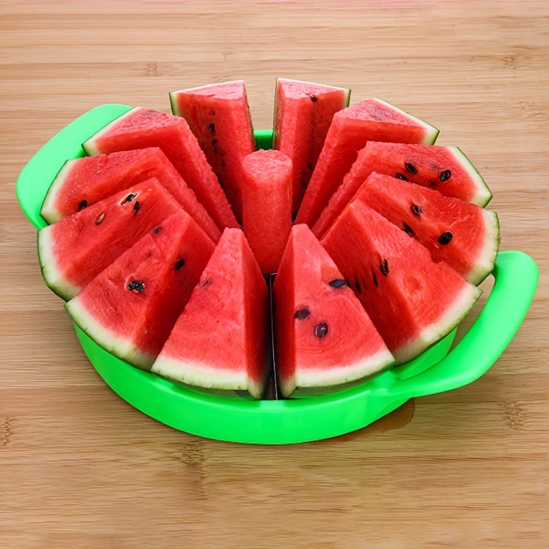 1PC Watermelon Slicer Cutter Stainless Steel Large Size Sliced Watermelon  Cantaloupe Slicer Fruit Divider Kitchen Gadgets Items