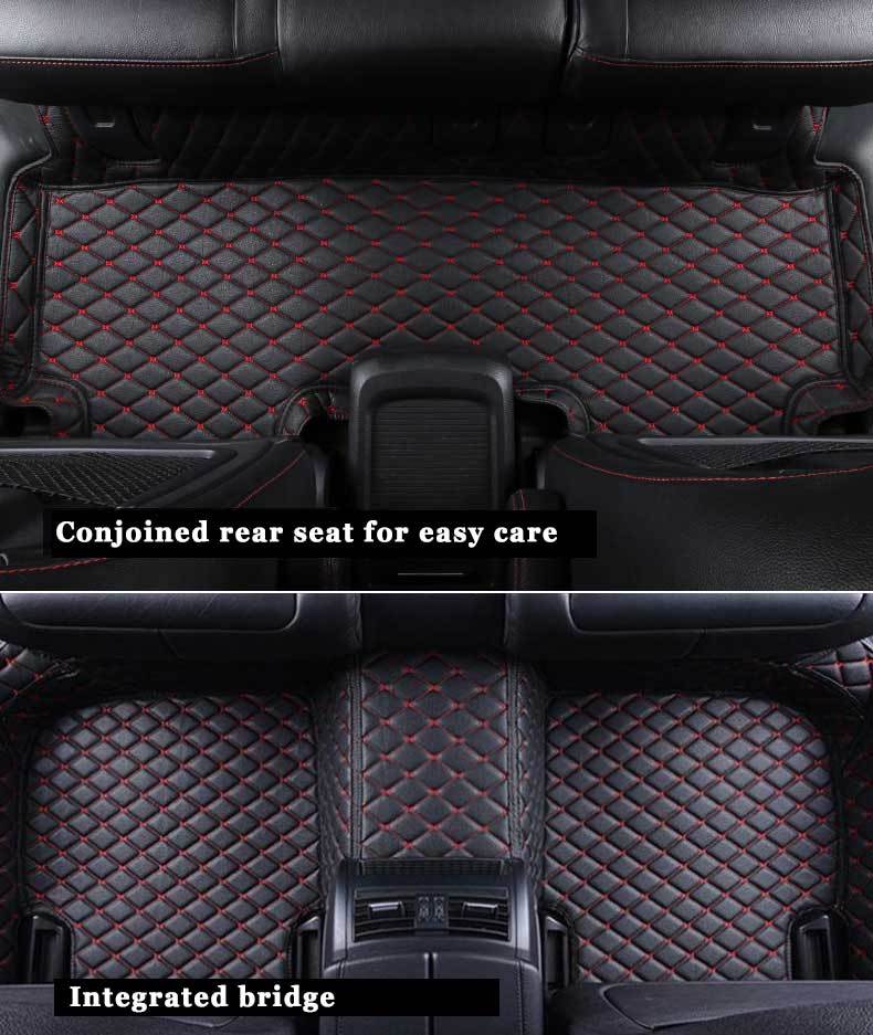  Car Tapis de Coffre Voiture,pour Infiniti Q50 2014 2015 2016  2017 Antidérapant Imperméable Protection Coffre Voiture Cargaison Doublure,D