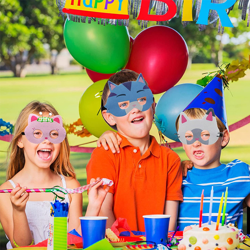 Cat Felt Masks Birthday Party Supplies Kids Anime Themed - Temu United Arab  Emirates
