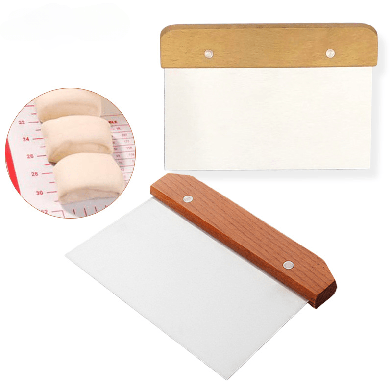 Dough Pastry Cutter Stainless Steel Cake Spatula Scraper Rice Rolls Slicer  Knife Bread Slice Tool