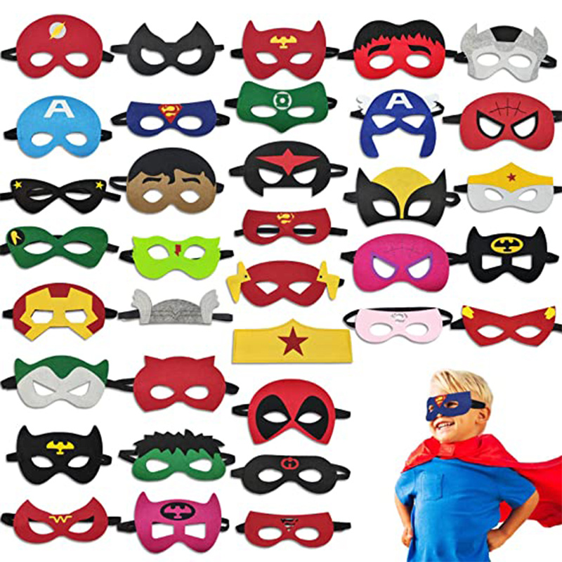 Morkia Masques de Super-Héros, 12pcs Masques pour Enfants Dress Up Masque  de Super-héros Cosplay Pour Enfants Cadeaux D'anniversaire et Fête  d'Anniversaire pour Filles, Garçons et enfants : : Jeux et Jouets