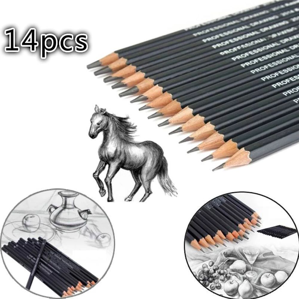 Professional Sketch Drawing Pencil Set Hb 2b 6h 4h 2h 3b 4b - Temu Australia