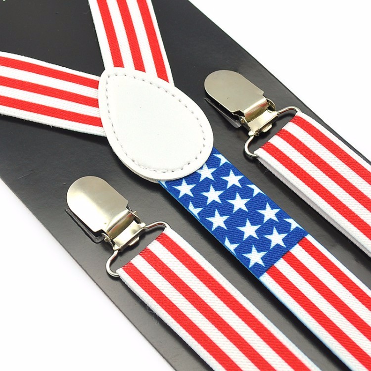 American Flag Suspenders –