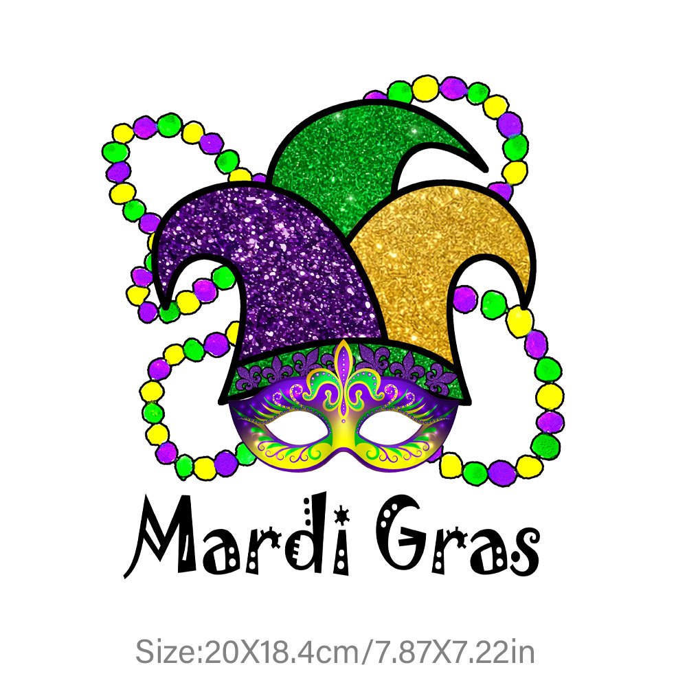 Mardi Gras Fleur De Lis Patch Bundle Sublimation Design, Mardi
