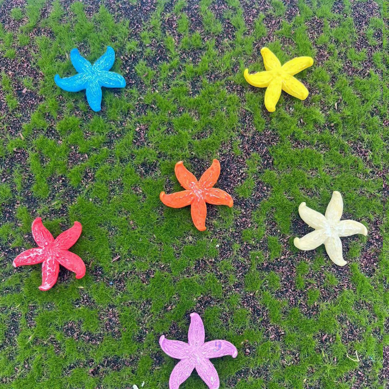 6 Uds Decoraciones Estrellas Mar Resina Pecera Pecera - Temu Mexico