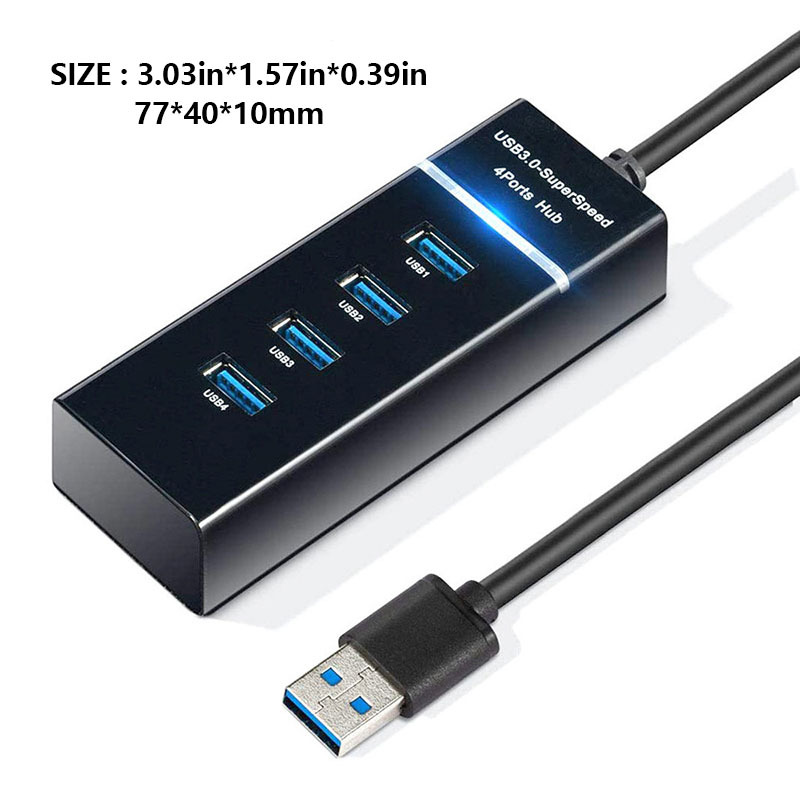 3/4 Puertos 2.0 3.0 Usb Hub Splitter Alta Velocidad - Temu