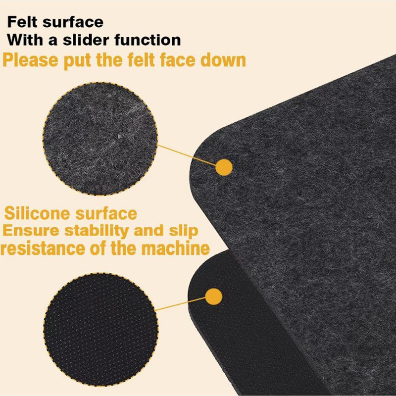 Heat Resistant Mats For Countertop 2 Pcs - Coffee Mat Heat Resistant Mat  Kitchen Counter Protector Pad with Appliance Slider Function for Air Fryer