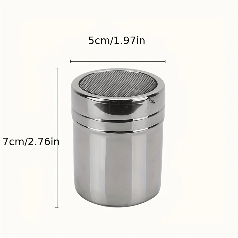 Stainless Steel Powder Shaker Set Chocolate Shaker With - Temu