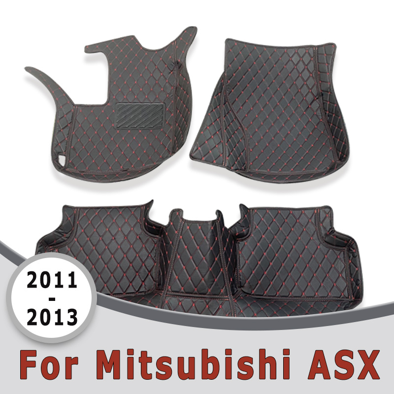 alfombrillas coche accesorios coche alfombra coche Alfombrillas de cuero  hechas a medida para coche Mitsubishi asx 2013, 2014, 2015, 2016, 2017,  2018, alfombras, accesorios de almohadillas para los pies - AliExpress