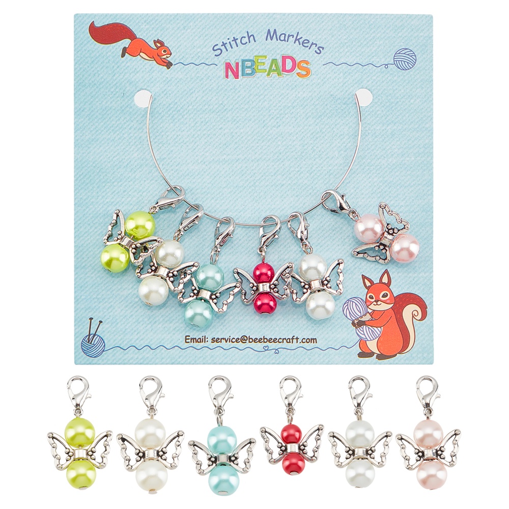 Stitch Markers Alloy Enamel Crochet Stitch Marker Charms - Temu