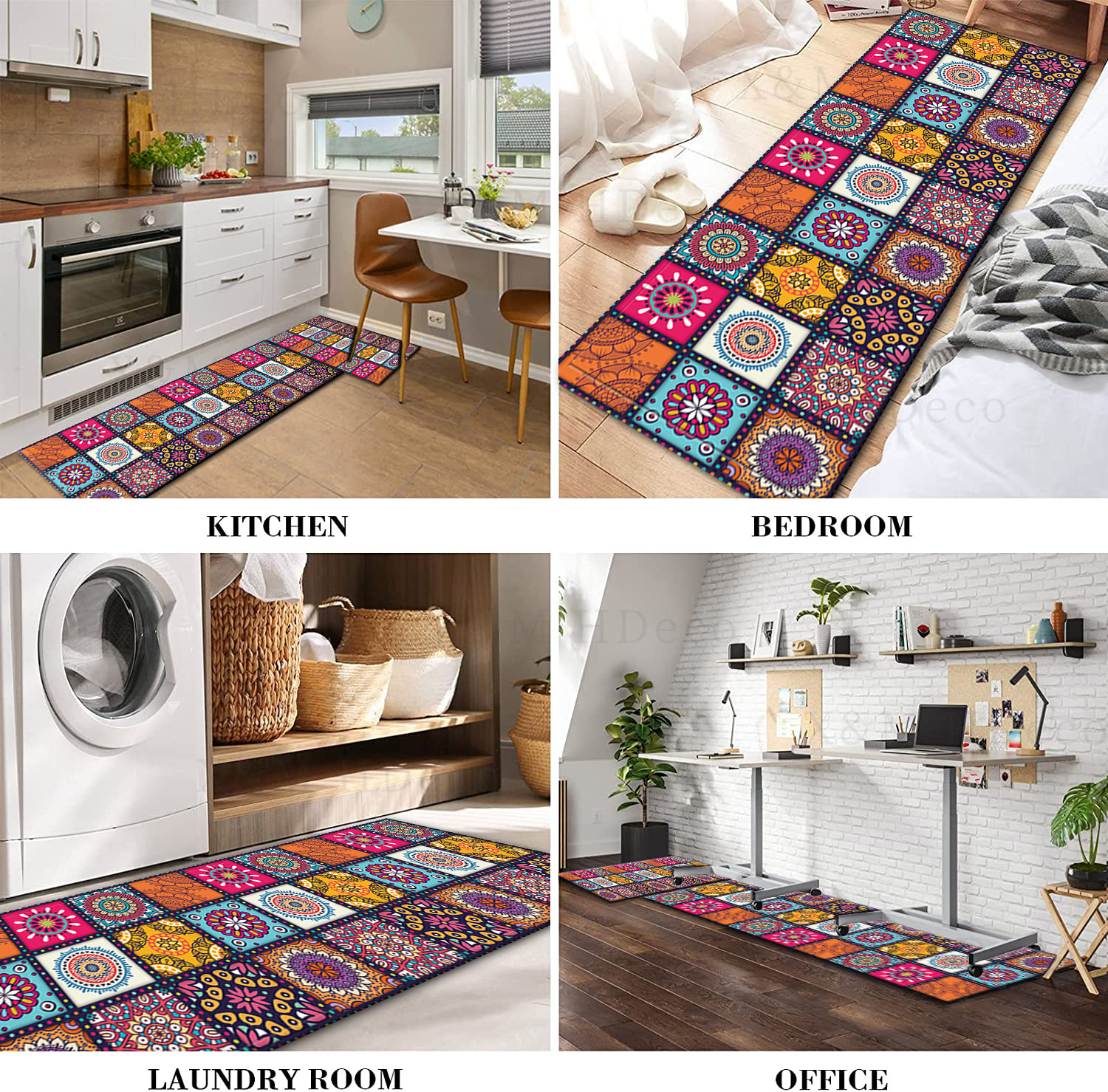 1pc Bohemian Runner Tappeti Cucina Tappeto Mandala Floreale - Temu Italy