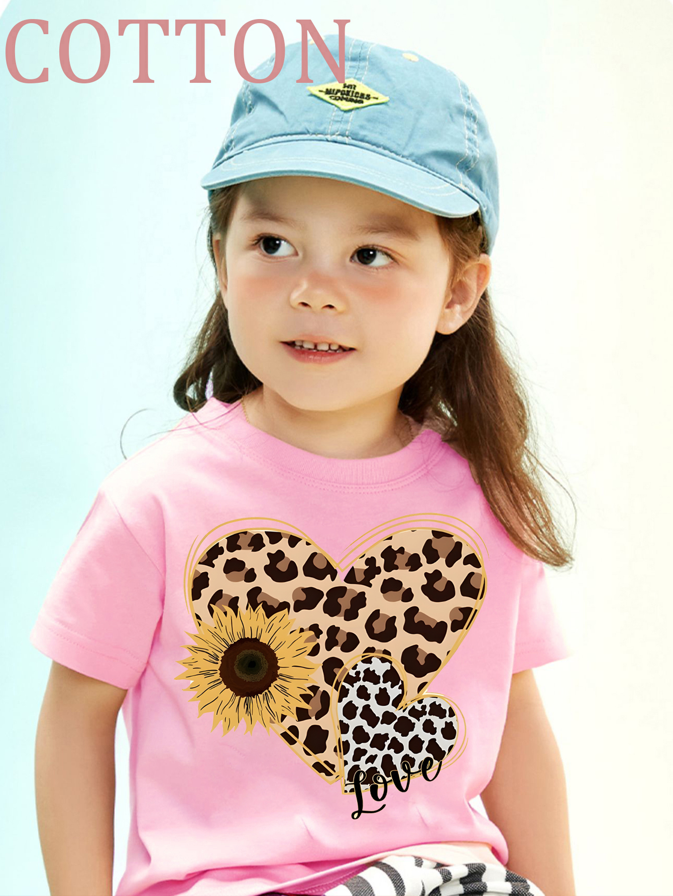 Leopard and floral LV drip white tshirt – Sweetandsassytrends