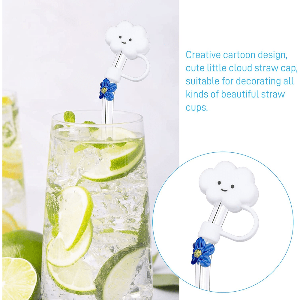 Cloud Straw - Straw Head Reusable Drinking Straw , Silicone Straw Stoppers  Reusable Cloud Straw Protectors - Temu